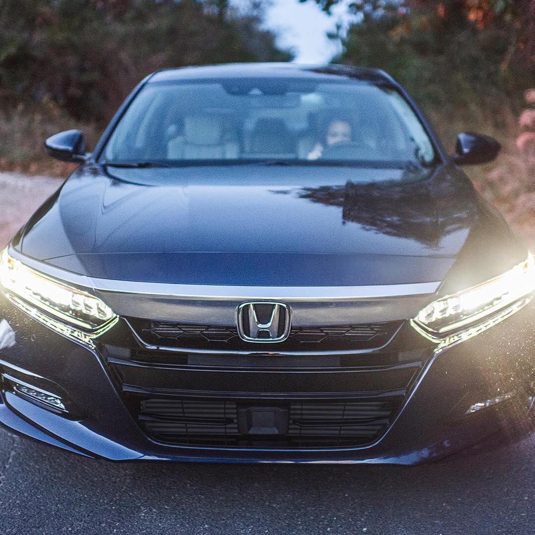 Honda Headlights beaming bright. Behold the Honda Accord It’s