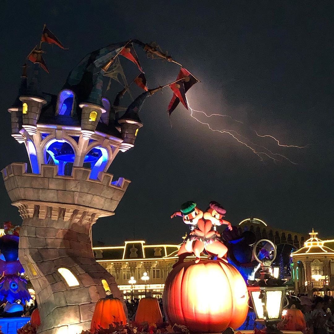 Tokyo Disney Resort Spooky Halloween なんだか不気味な雰囲気 Photo Asuka Disneyhalloween Plaza T Ciao Nihon