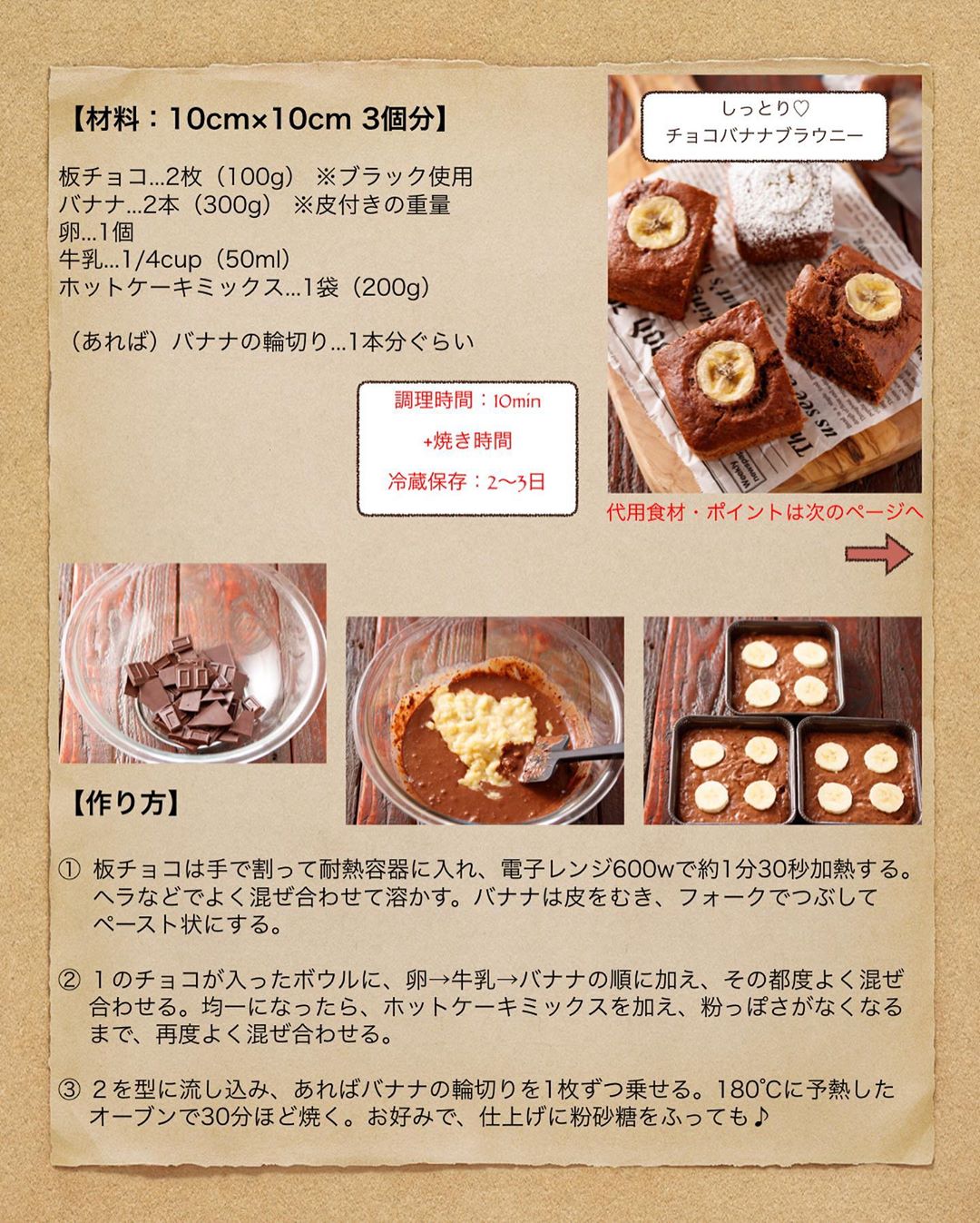 Yuu バター 生クリーム不使用 レシピあり 混ぜて焼くだけ しっとり チョコバナナブラウニーy ーーーーーーーーーーーーーーーーーー Ciao Nihon