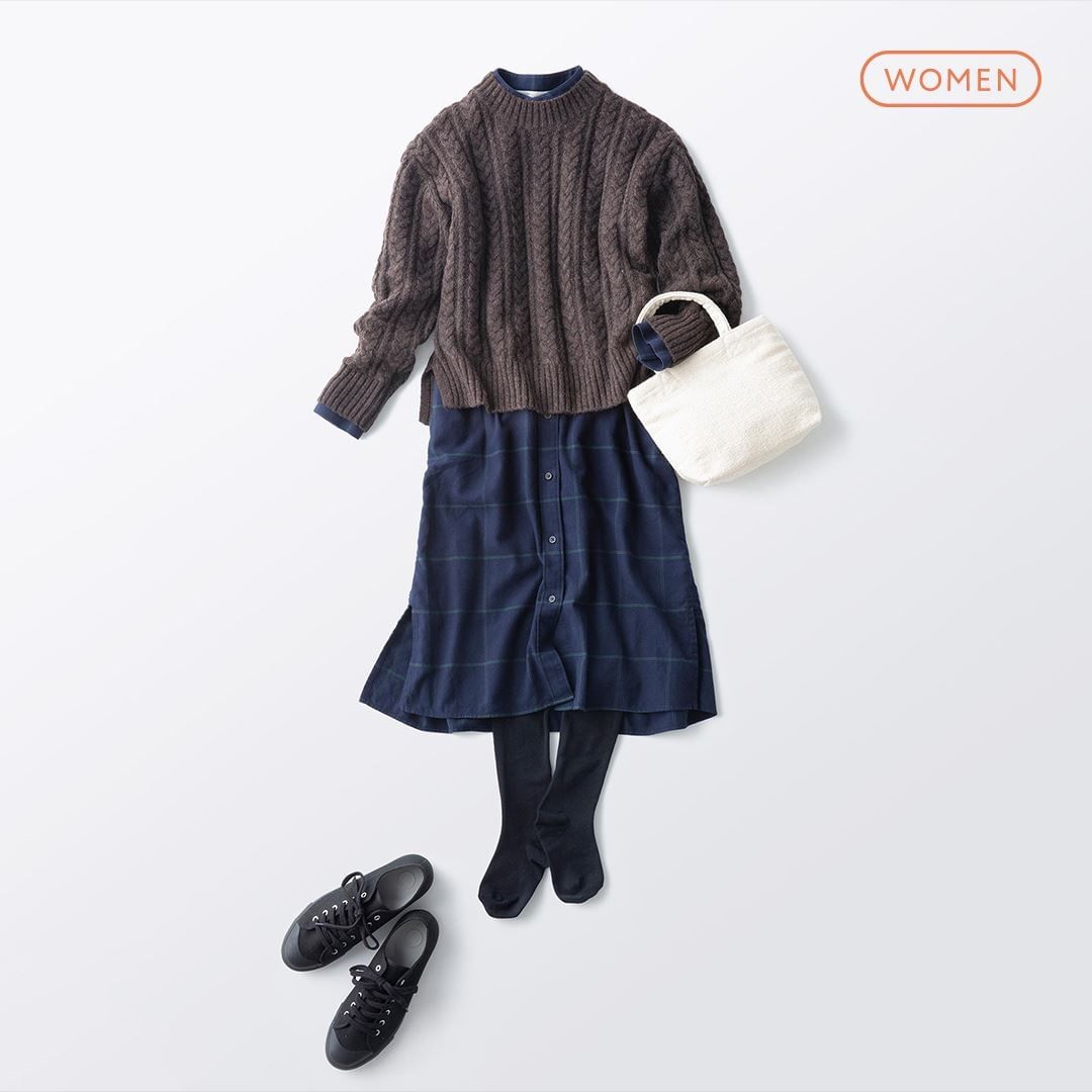 Muji無印良品 特集 秋冬コーディネート アウター セーターなどの秋冬ウェアと服飾雑貨の組み合わせで これからの季節におすすめのコーディネートを提案します Ciao Nihon